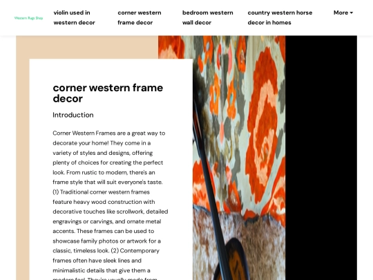 violin-used-in-western-decor/corner-western-frame-decor screenshot