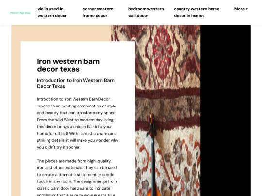 violin-used-in-western-decor/iron-western-barn-decor-texas screenshot