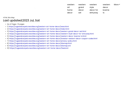 western-art-home-decor/sitemap screenshot