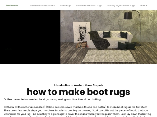 western-home-style-carpet/how-to-make-boot-rugs screenshot