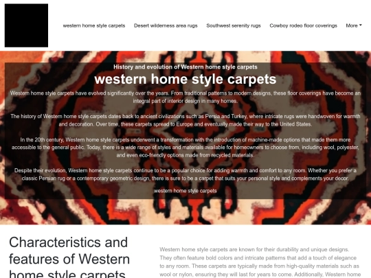 western-home-style-carpets screenshot