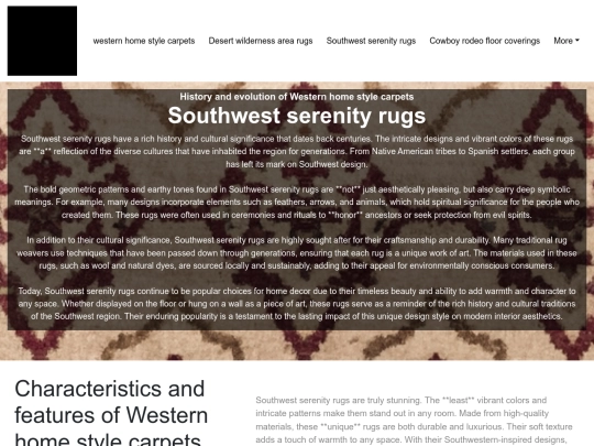 western-home-style-carpets/southwest-serenity-rugs screenshot
