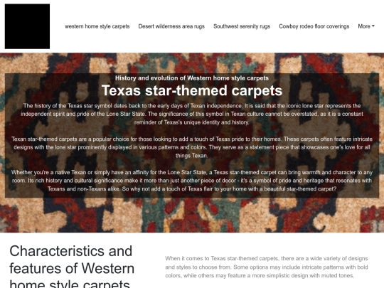 western-home-style-carpets/texas-star-themed-carpets screenshot