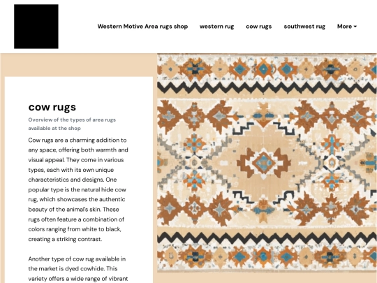 western-motive-area-rugs-shop/cow-rugs screenshot