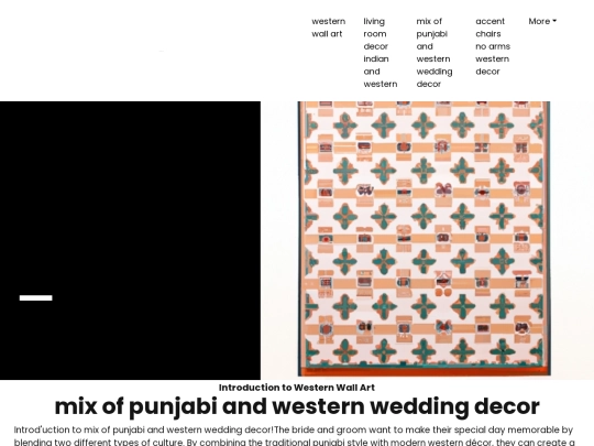western-wall-art/mix-of-punjabi-and-western-wedding-decor screenshot
