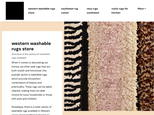 western-washable-rugs-store screenshot