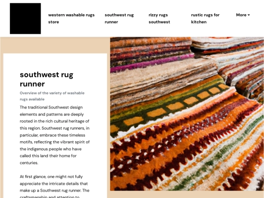 western-washable-rugs-store/southwest-rug-runner screenshot