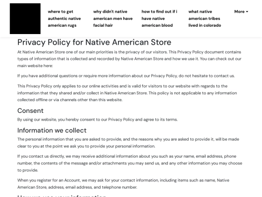 where-to-get-authentic-native-american-rugs/privacy-policy screenshot