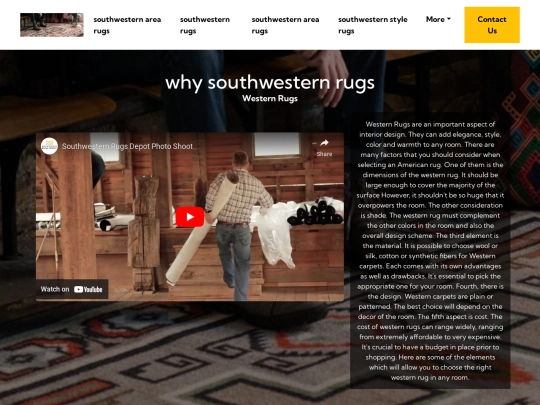why-southwestern-rugs screenshot