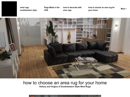 wool-rugs-southwestern-style/how-to-choose-an-area-rug-for-your-home screenshot
