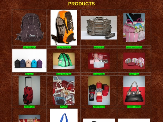 products screenshot