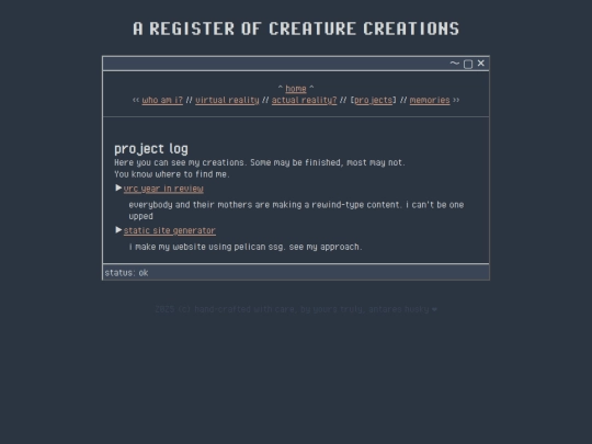 projects screenshot