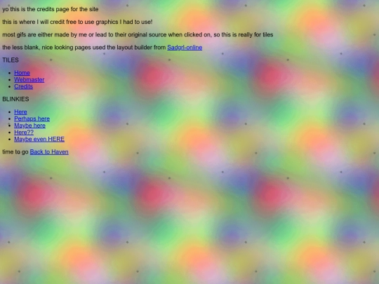 Main/Credits screenshot