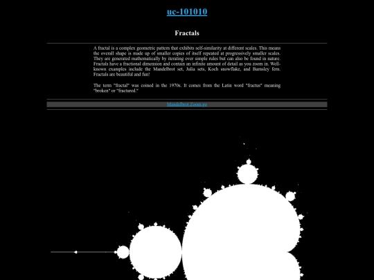 Fractals screenshot