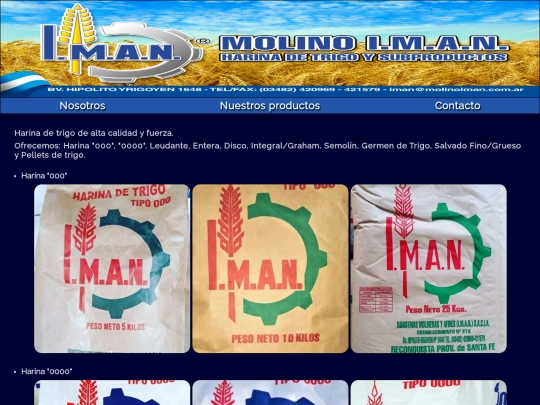 proyectoIMAN/IMANproductos screenshot