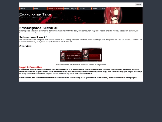 web/silentfall screenshot