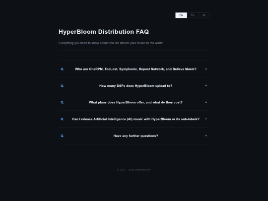 DistributionFAQ screenshot