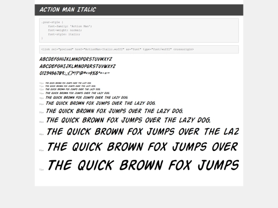 fonts/demo screenshot