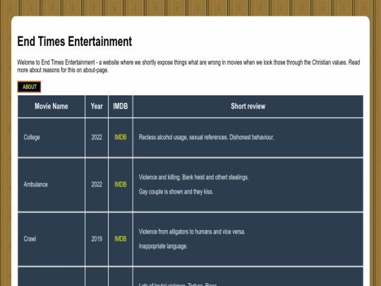 index screenshot