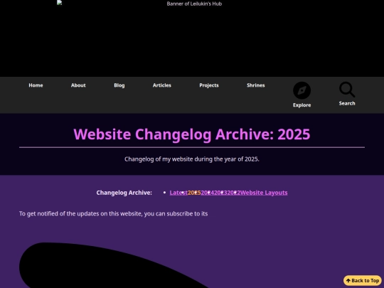 changelogs screenshot