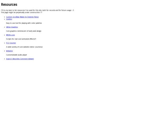 resources screenshot