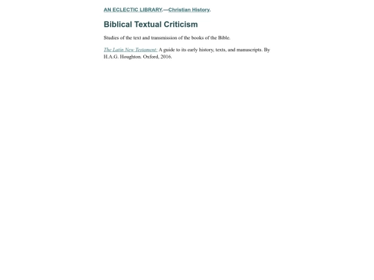 Christian-History/Biblical-Textual-Criticism screenshot