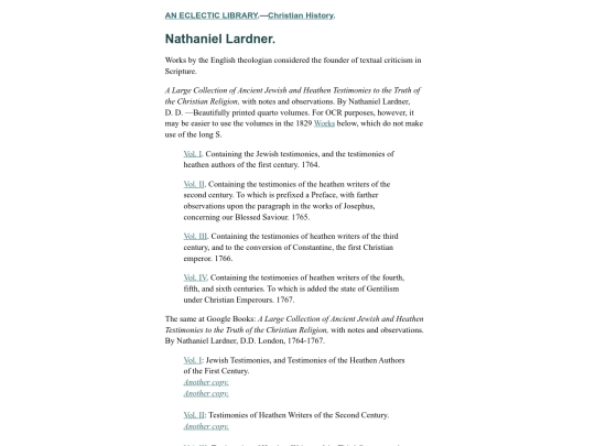 Christian-History/Nathaniel-Lardner screenshot