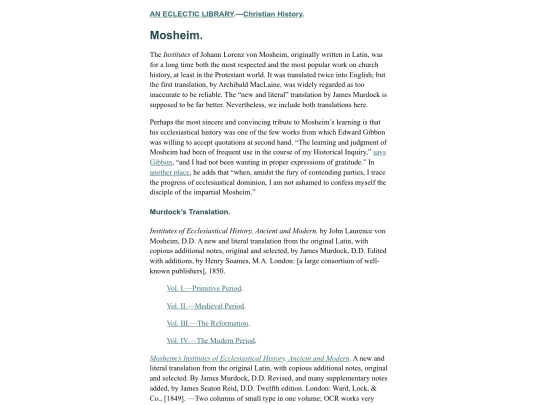 Christian-History/mosheim screenshot