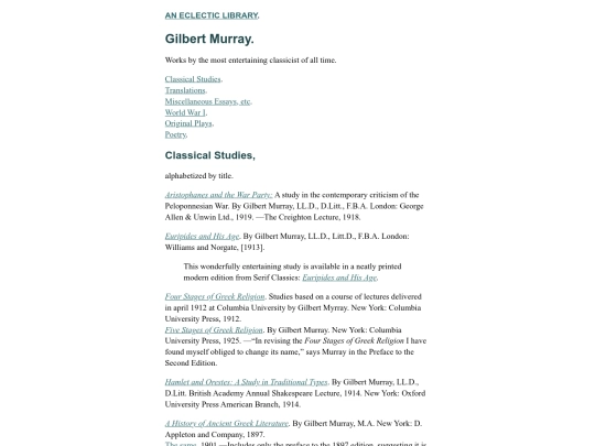 Gilbert-Murray screenshot
