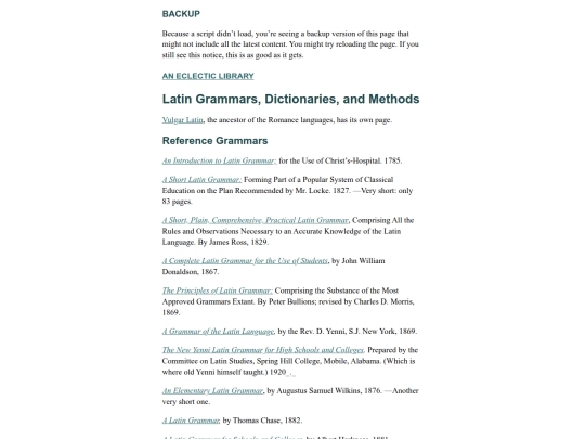 Latin-Reference screenshot