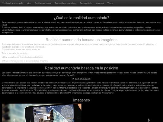 html/RealidadAumentada screenshot