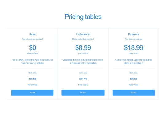 prices screenshot