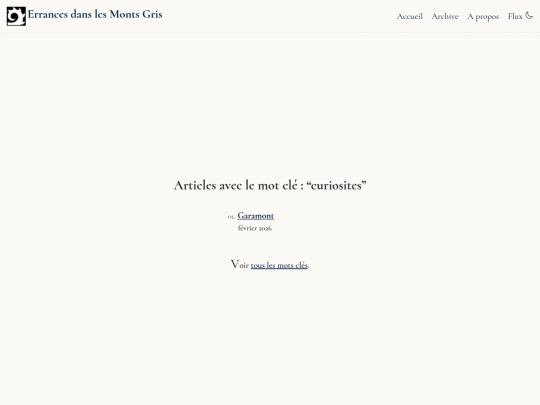 tags/curiosites screenshot