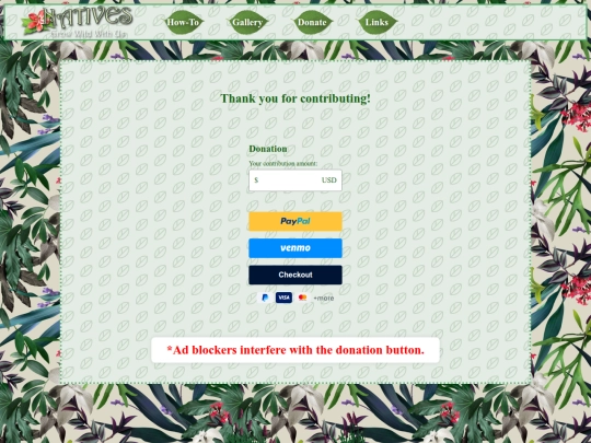 Donate screenshot