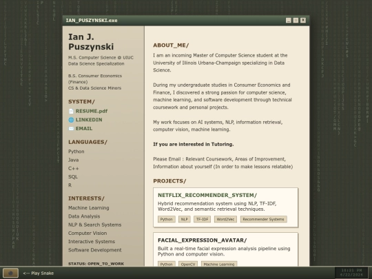 index screenshot