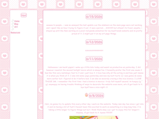 blog screenshot