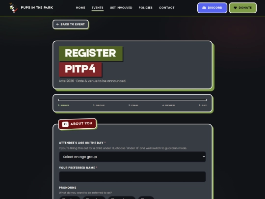 register screenshot
