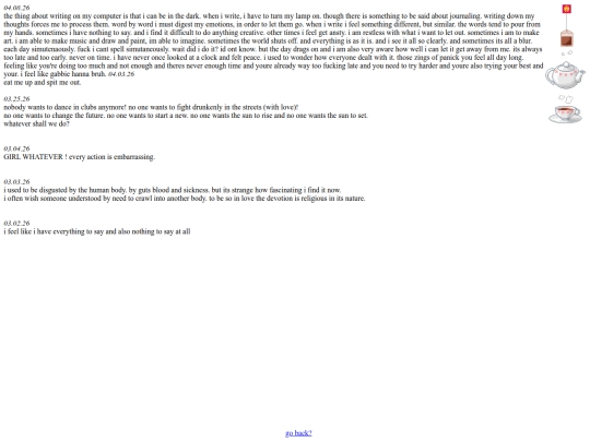 log screenshot
