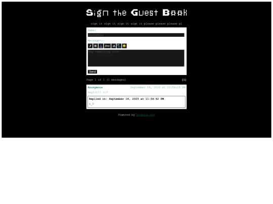 pages/guestbook screenshot