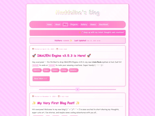 blog screenshot