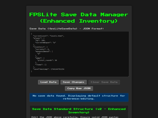games/Fpslite/Save-manager screenshot