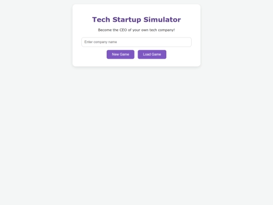 games/Tech Startup Sim screenshot