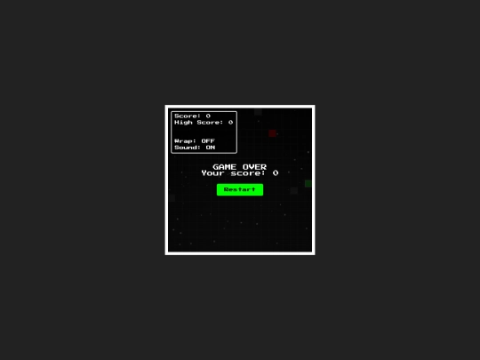 games/snake screenshot