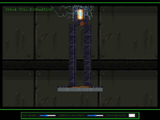 simulations/Fractal lightning screenshot
