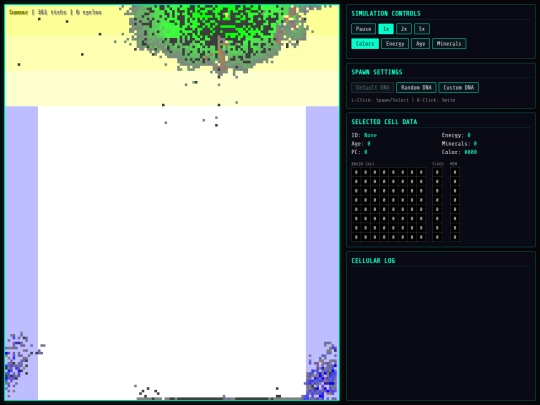 test/biosim screenshot