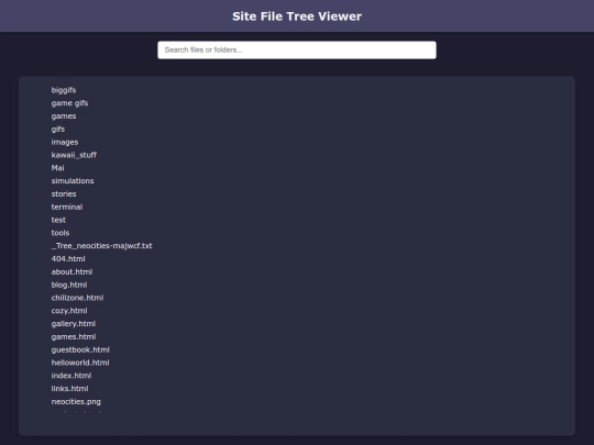 tree screenshot