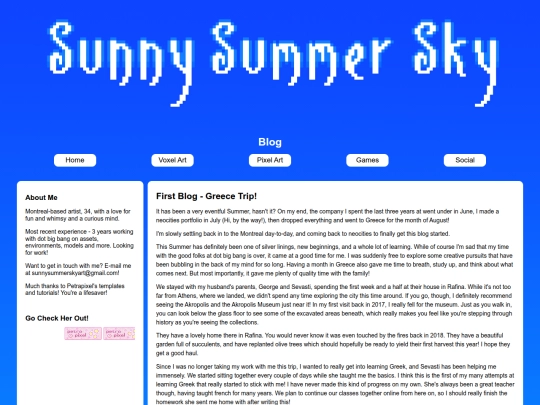 blog screenshot