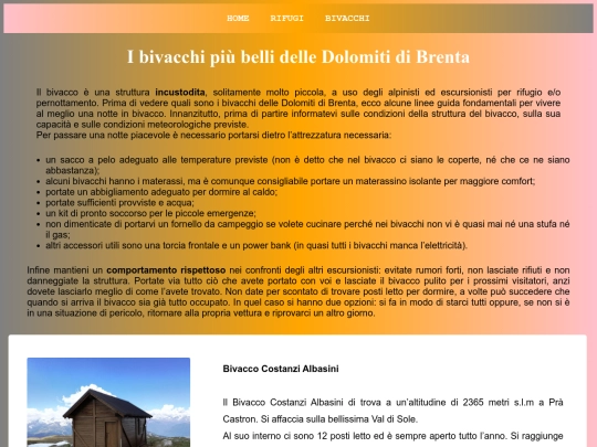 bivacchi screenshot
