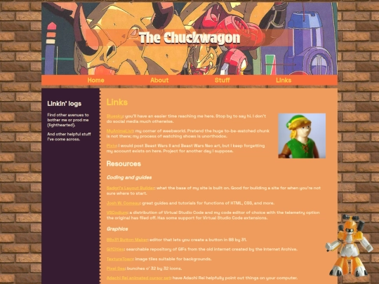 links screenshot