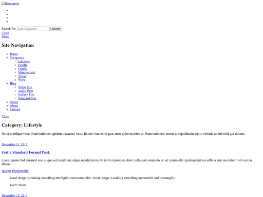 category screenshot